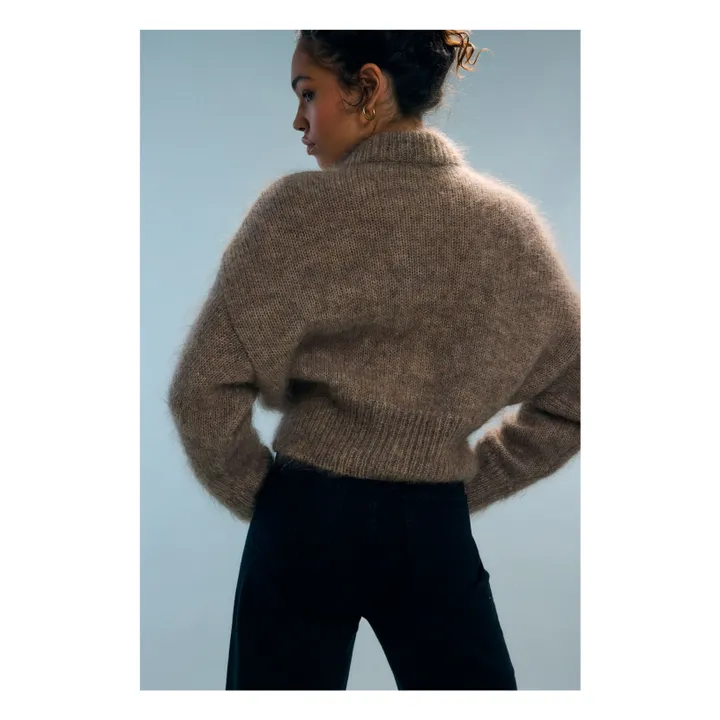 Cardigan Marly Alpaga | Marron- Image produit n°2