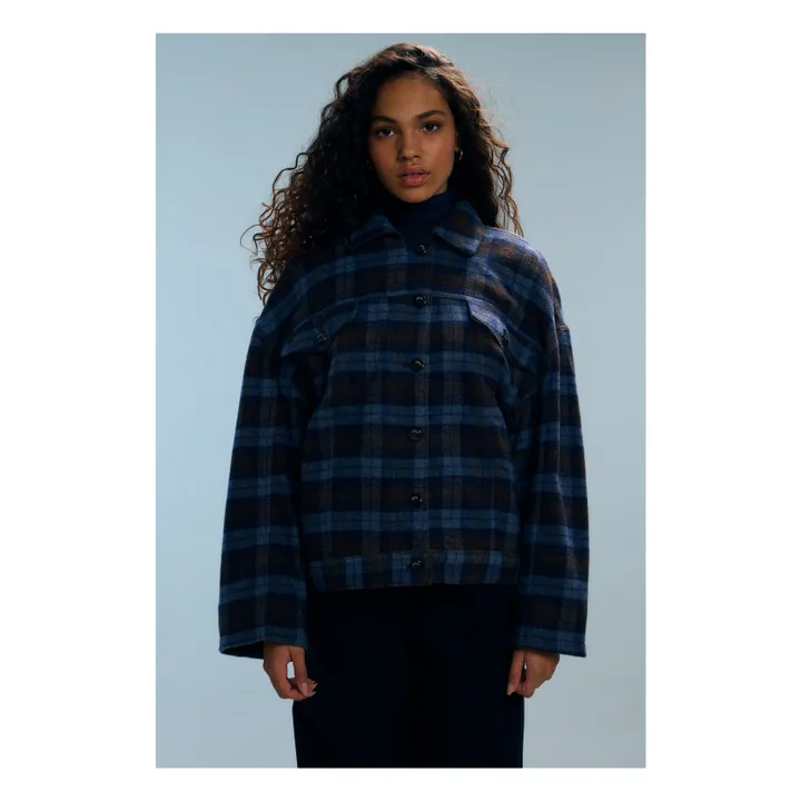 Manteau Tamar Carreaux | Marron- Image produit n°0