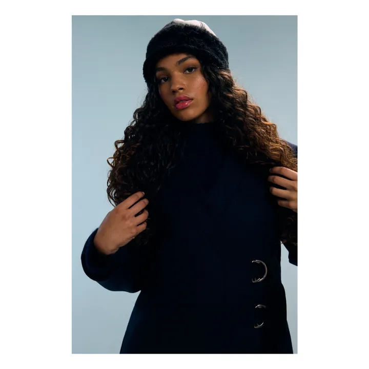 Chapka Douda Peau Lainée | Noir- Image produit n°0