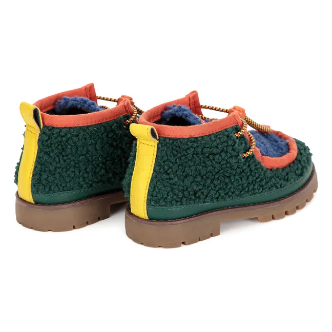 Derbies Façon Sherpa Wallabee - Bobo Choses x Camper | Vert