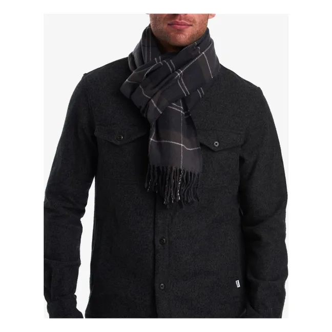 Schal Galingale Tartan  | Graublau