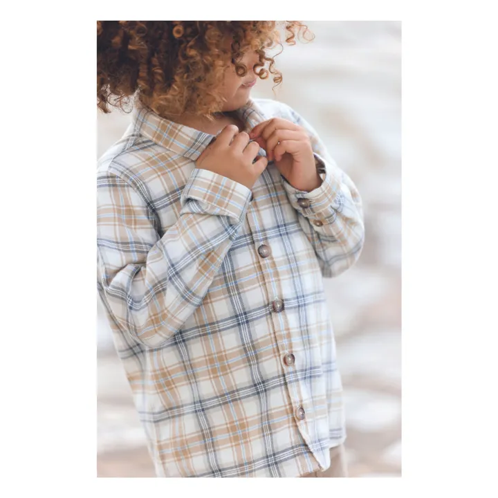 Chemise Carreaux | Beige- Image produit n°3