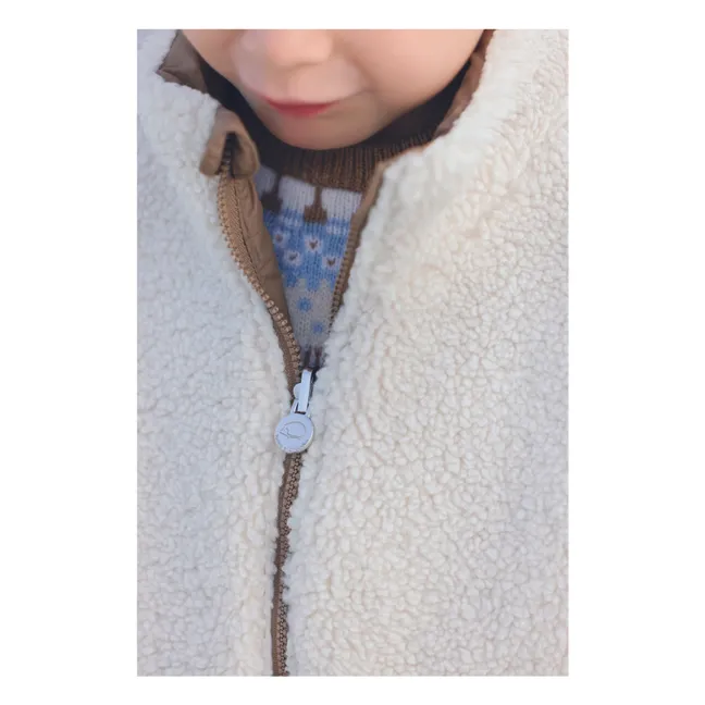 Doudoune Sherpa Réversible | Taupe