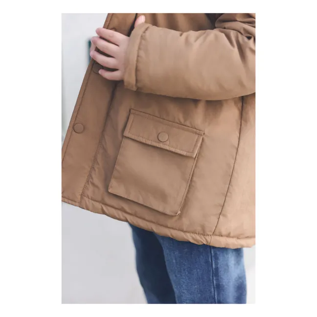 Doudoune Sherpa Réversible | Taupe