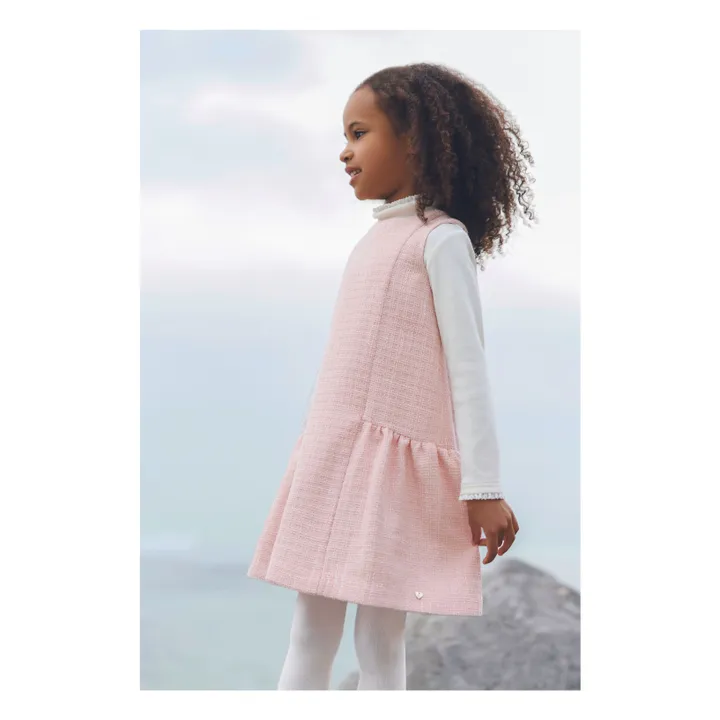 Robe Tweed | Rose pâle- Image produit n°3