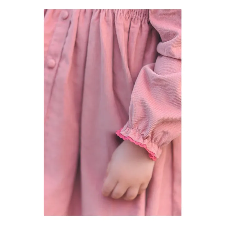 Robe Velours Côtelé | Rose pâle- Image produit n°6