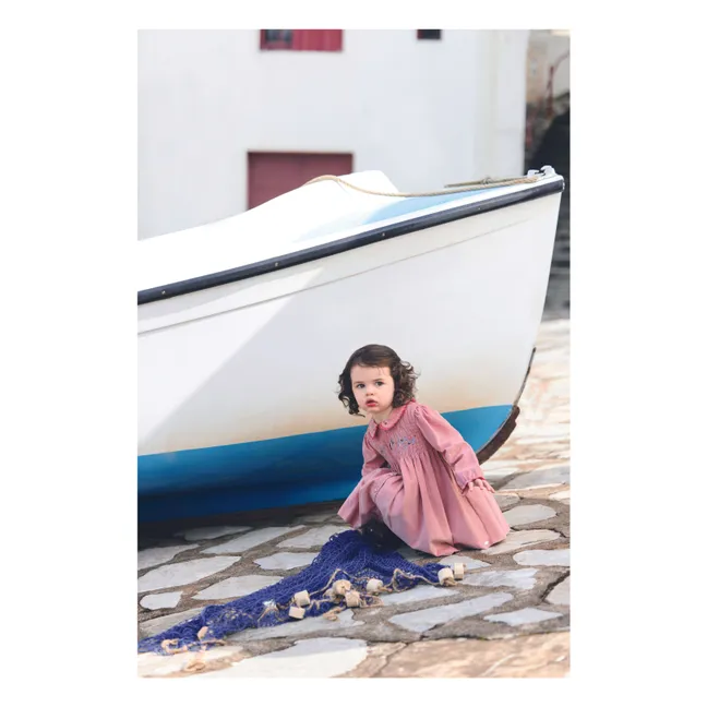 Robe Velours Côtelé | Rose pâle