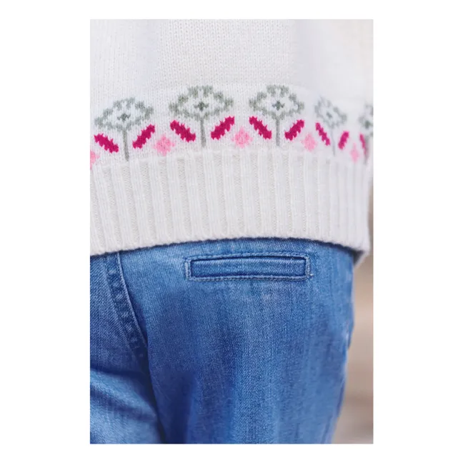 Jean Flare Brodé | Bleu