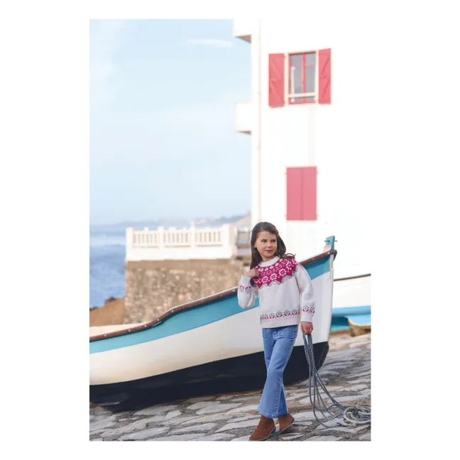 Jean Flare Brodé | Bleu