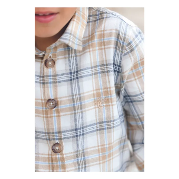 Chemise Carreaux | Beige- Image produit n°4