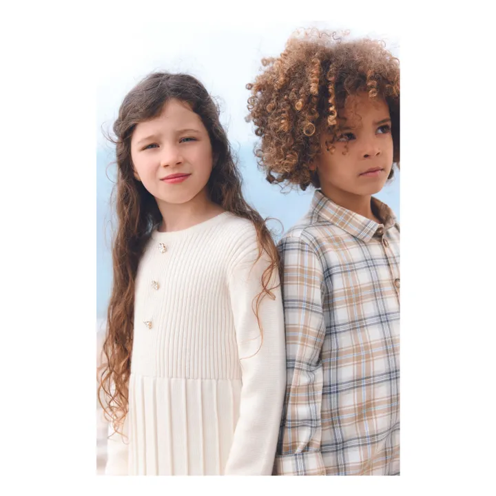 Chemise Carreaux | Beige- Image produit n°6