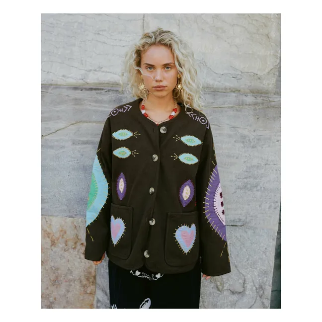 Veste Maggie Velours Côtelé Coton Bio | Marron