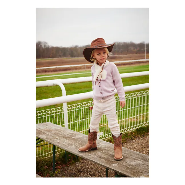 Gambale a righe in lana merino | Lilla