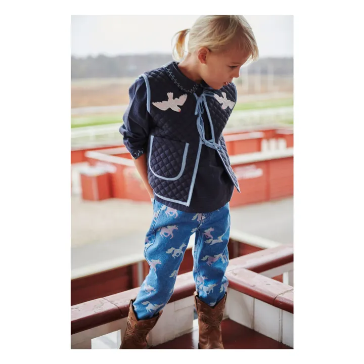 Pantalon Unicorne Coton Bio | Denim- Image produit n°2