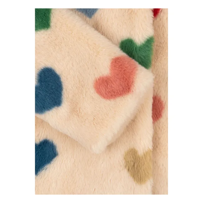 Abrigo de piel de fibra reciclada Fuzzie | Beige