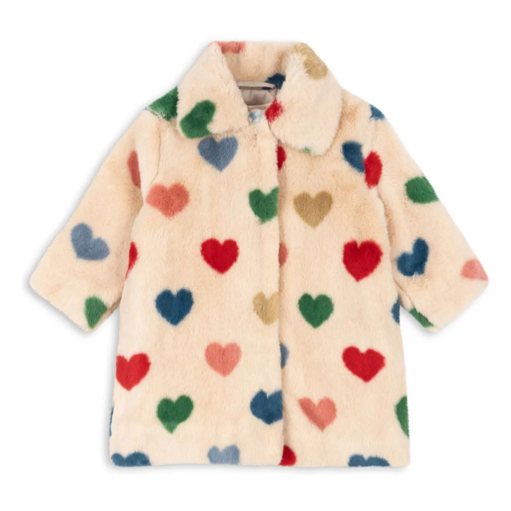 Konges Sløjd Beige Fuzzie Fur Coat Recycled Fiber