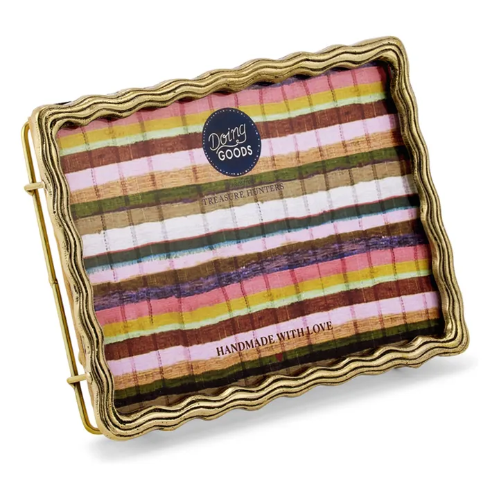 Cadre photo en laiton Yuki | Doré- Image produit n°0