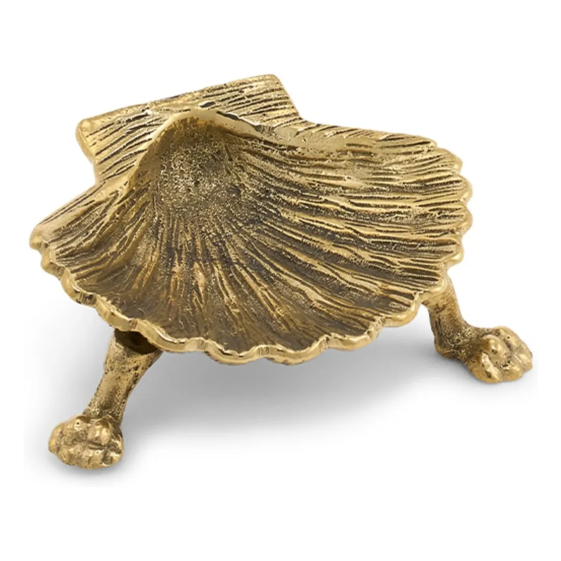Doing Goods Gold Scarlett Brass Shell Pocket Organizer