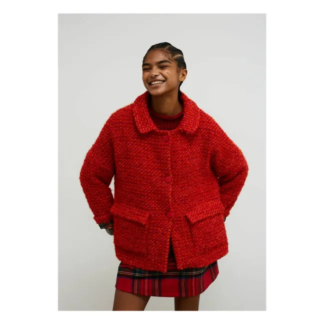 Abrigo de lana Berlín | Rojo