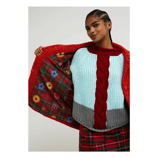 Manteau Berlin Laine | Rouge