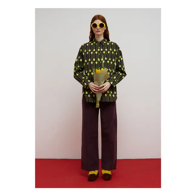 Destiny Velvet Pants | Aubergine