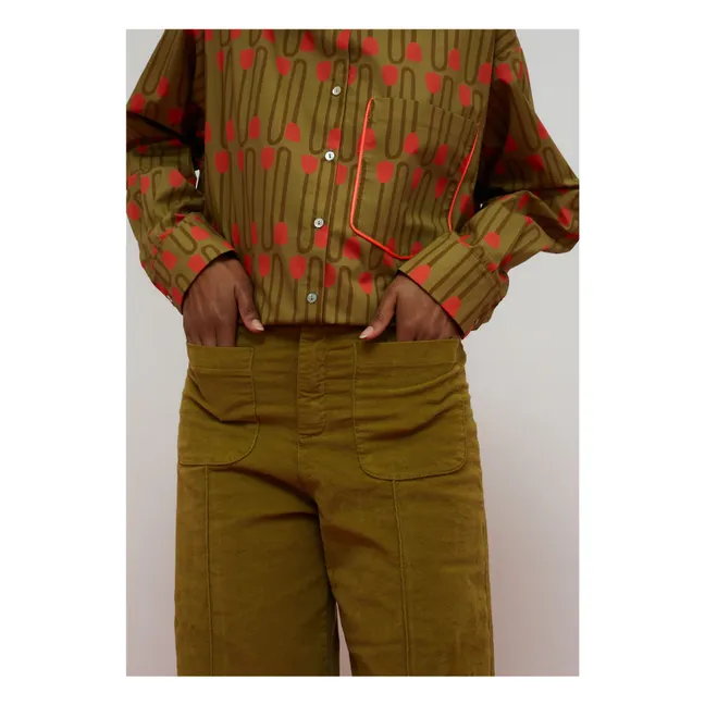 Pantalon Destiny Velours | Olive