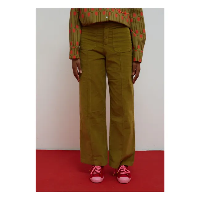 Pantalon Destiny Velours | Olive
