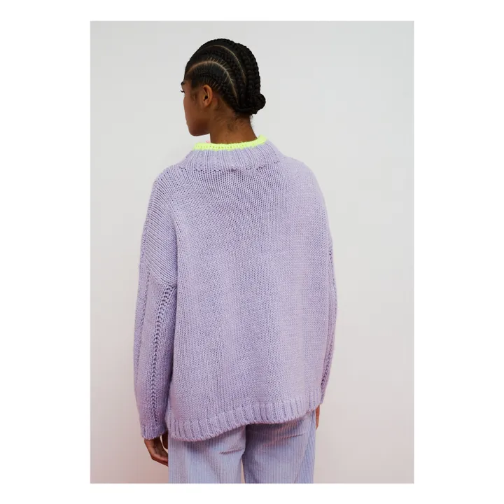 Pull Waffle | 	Lilas- Image produit n°3