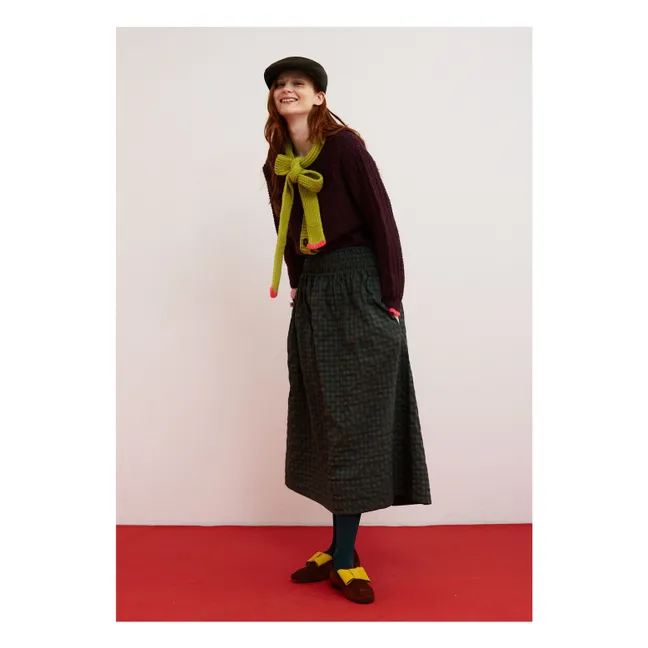 Strickjacke Grace | Aubergine