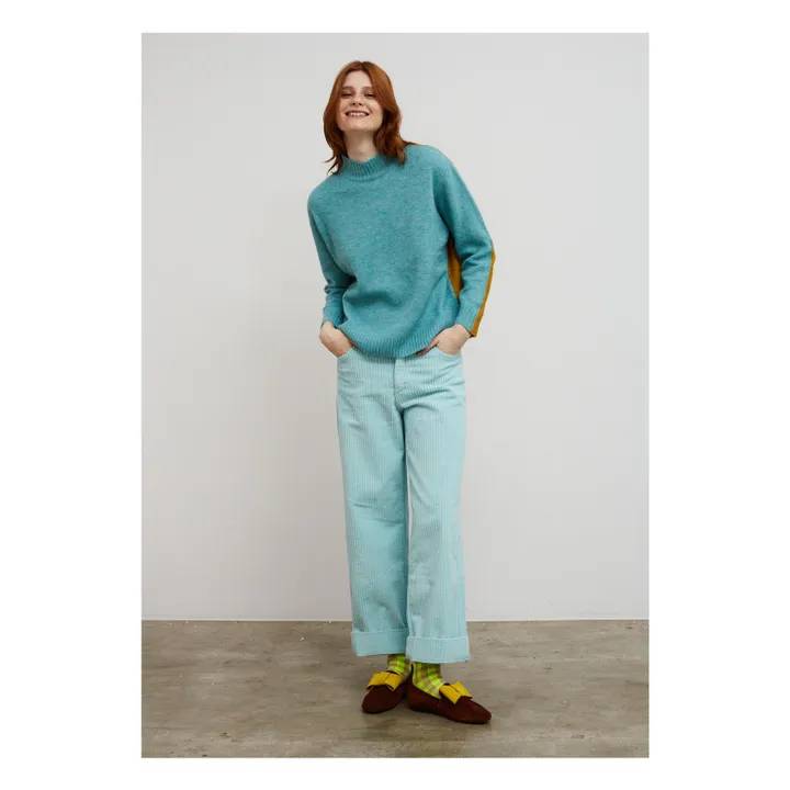 Pull Twist Bicolore | Bleu- Image produit n°2