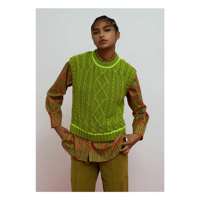 Pull Sans Manches Nest | Vert pistache