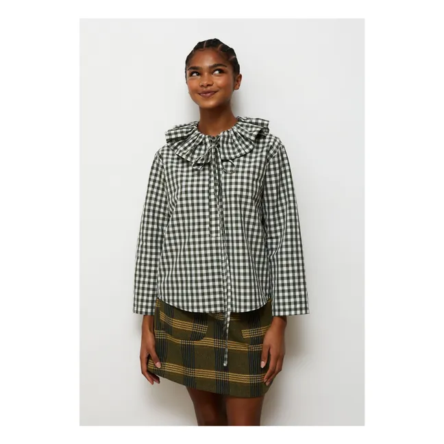 Camicetta Heidi Carreaux | Verde militare