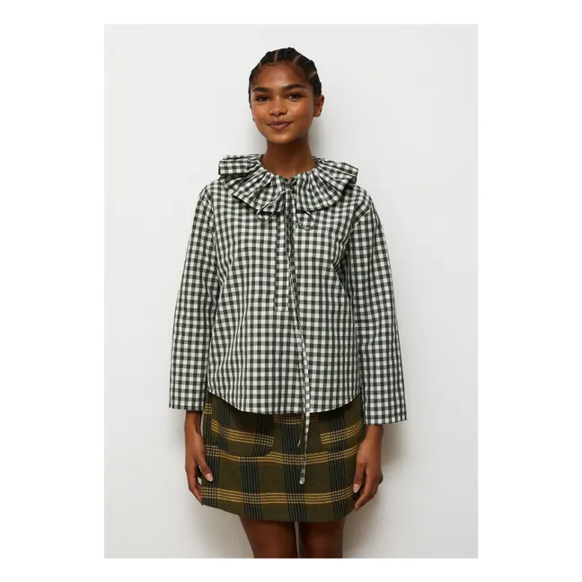 Camicetta Heidi Carreaux | Verde militare