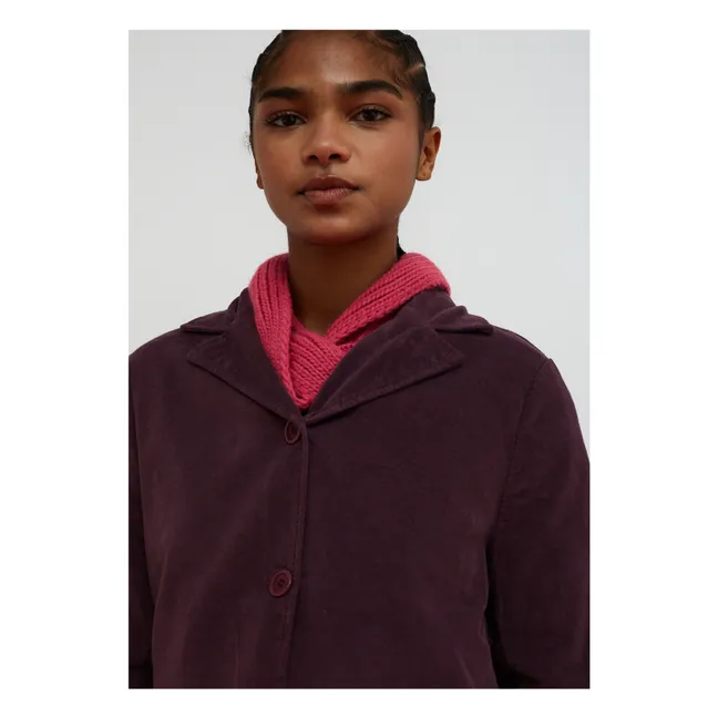 Journey Velours Jacke | Aubergine