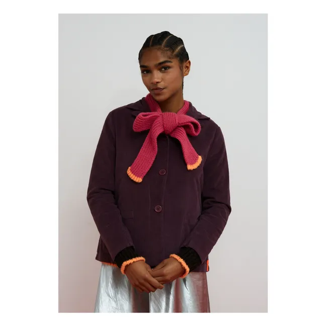 Journey Velours Jacke | Aubergine