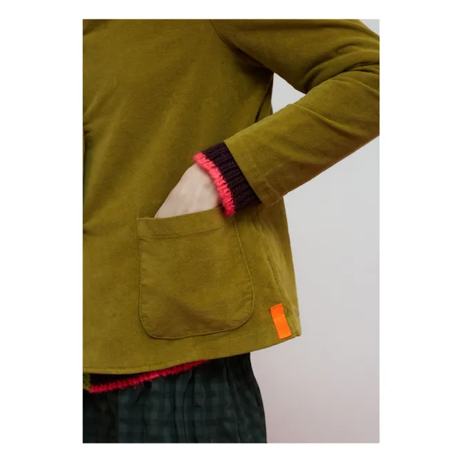 Journey Velours Jacke | Olive