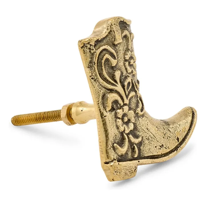 Dallas brass door handle | Gold- Product image n°0