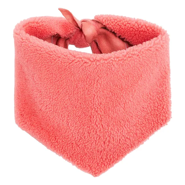 Bandana Réversible Peau Lainée Mérinos | Rose