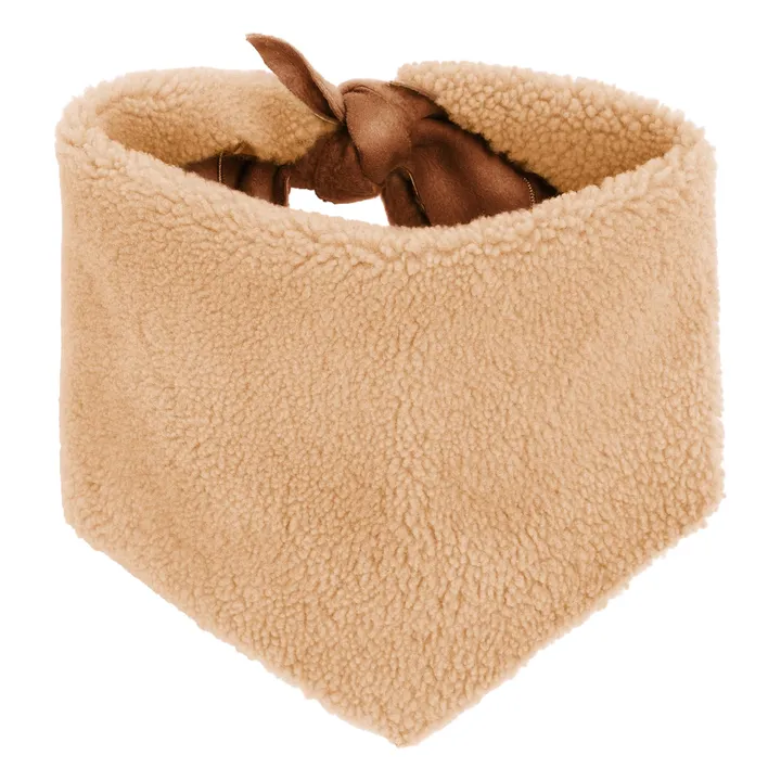 Bandana Réversible Peau Lainée Mérinos | Beige- Image produit n°3