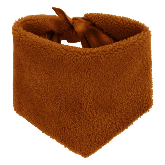 Reversible Merino Wool Bandana | Brown