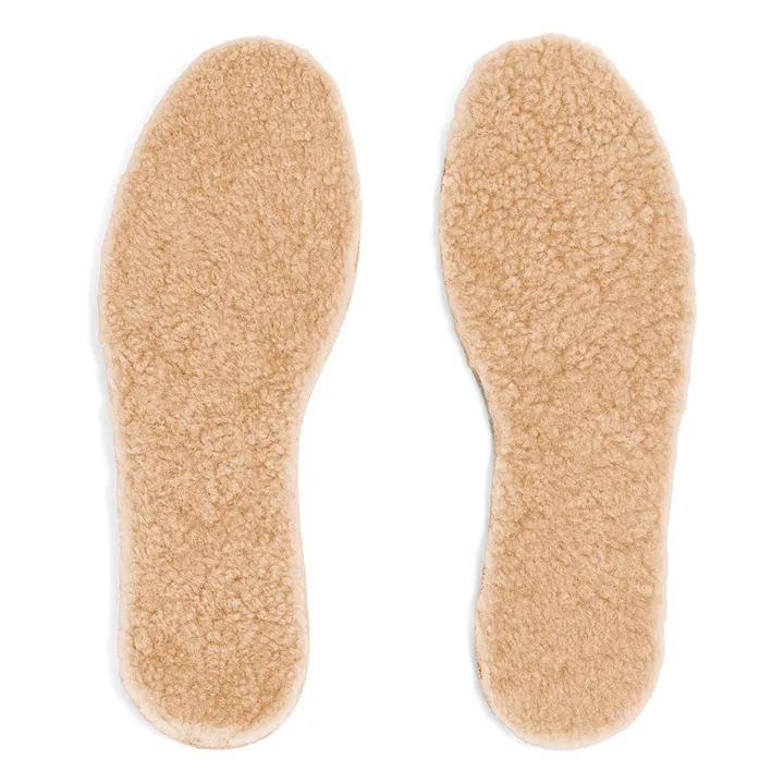 Semelles Peau Lainée Mérinos et Liège | Beige- Image produit n°0