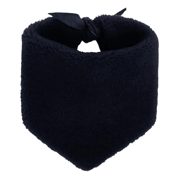 Bandana Réversible Peau Lainée Mérinos - Collection Enfant | Bleu marine- Image produit n°1