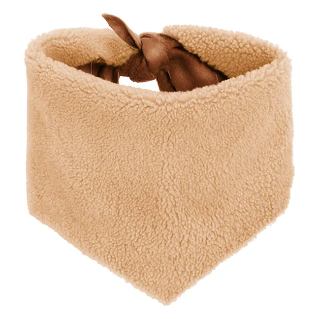 Bandana Reversible Peau Lainée Mérinos - Colección infantil | Beige
