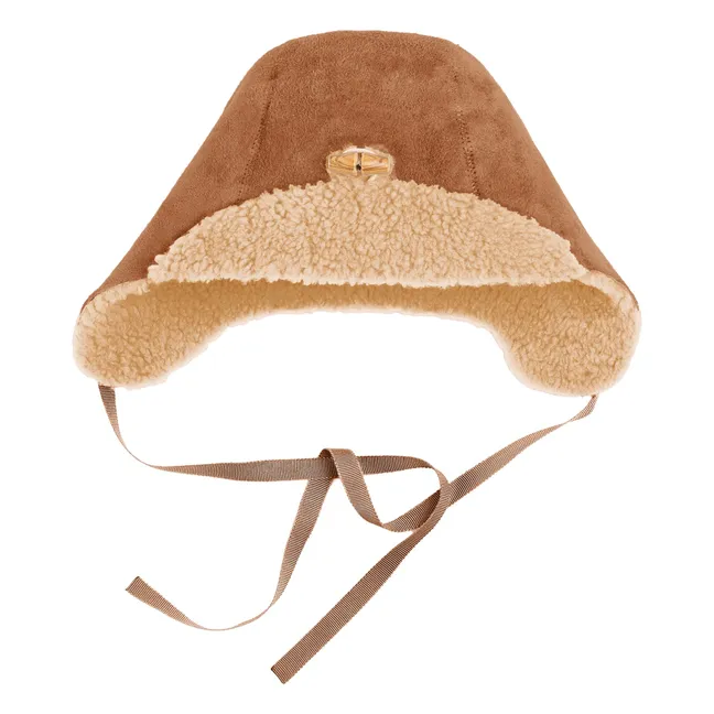 Chapka Peau Lainée Mérinos - Collection Bébé | Beige