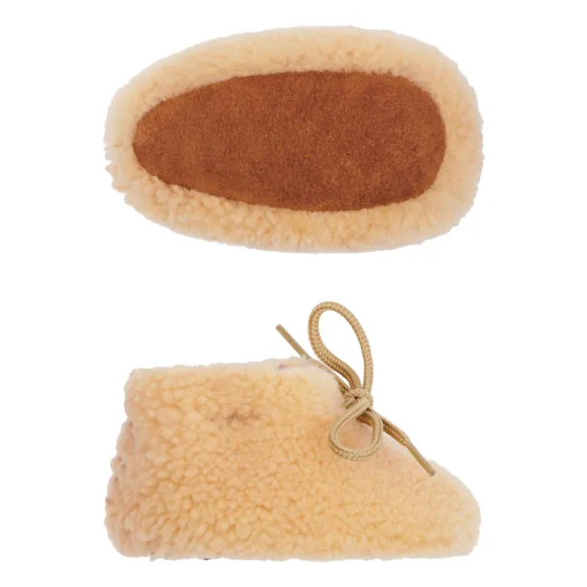 Merino Sheepskin Slippers - Baby Collection | Beige
