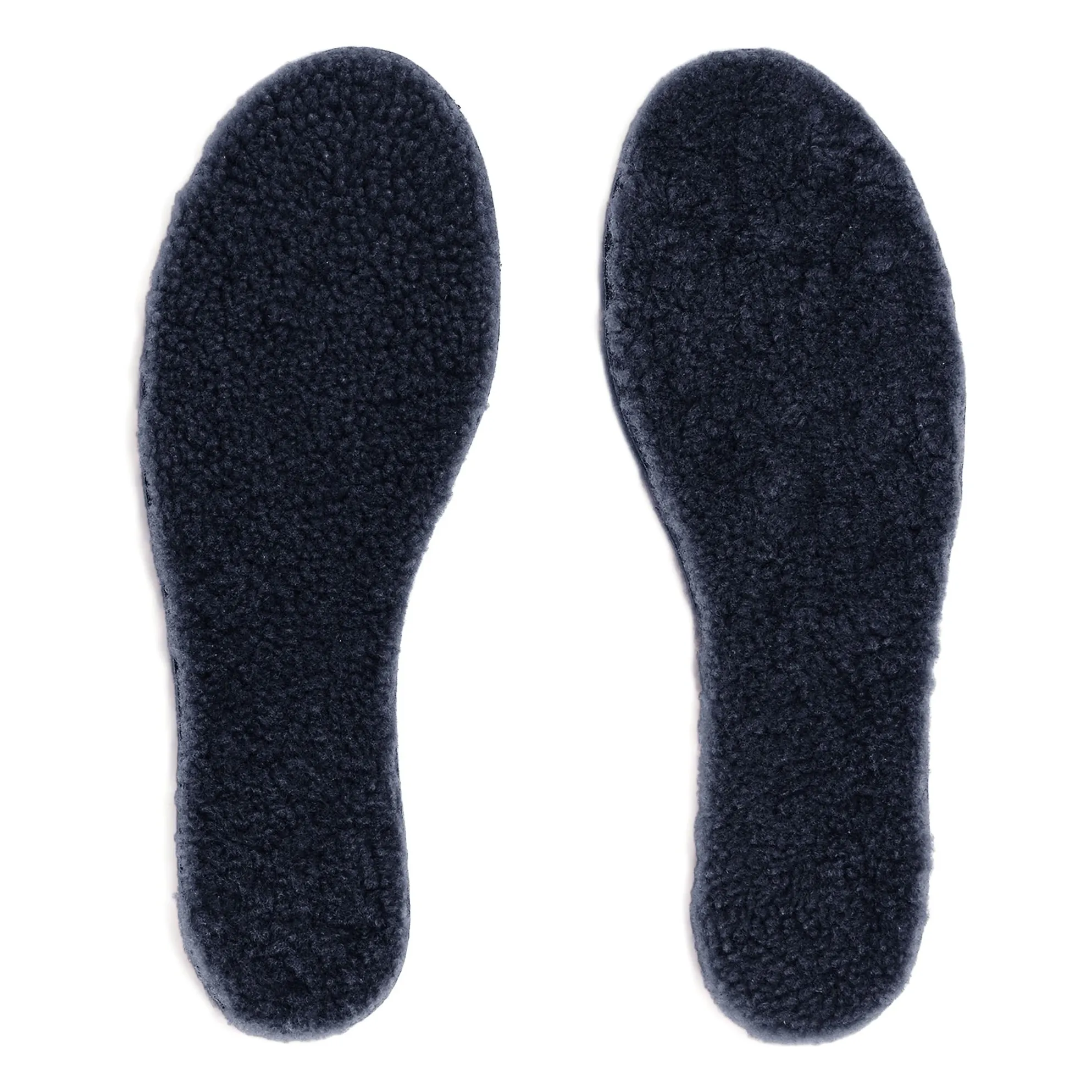 Ilda's Sheep Navy Blue Merino Wool And Cork Soles