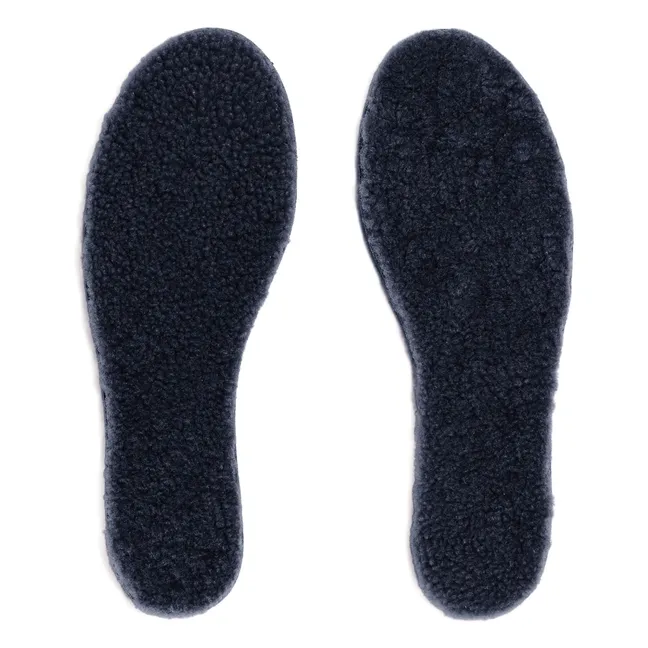 Merino Wool and Cork Soles | Navy blue