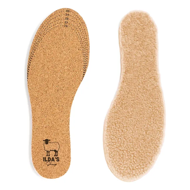 Merino Wool and Cork Soles | Beige