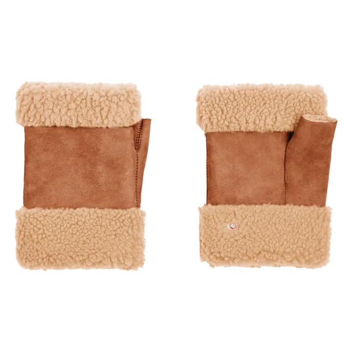 Mitaines Peau Lainée Mérinos | Beige- Image produit n°1