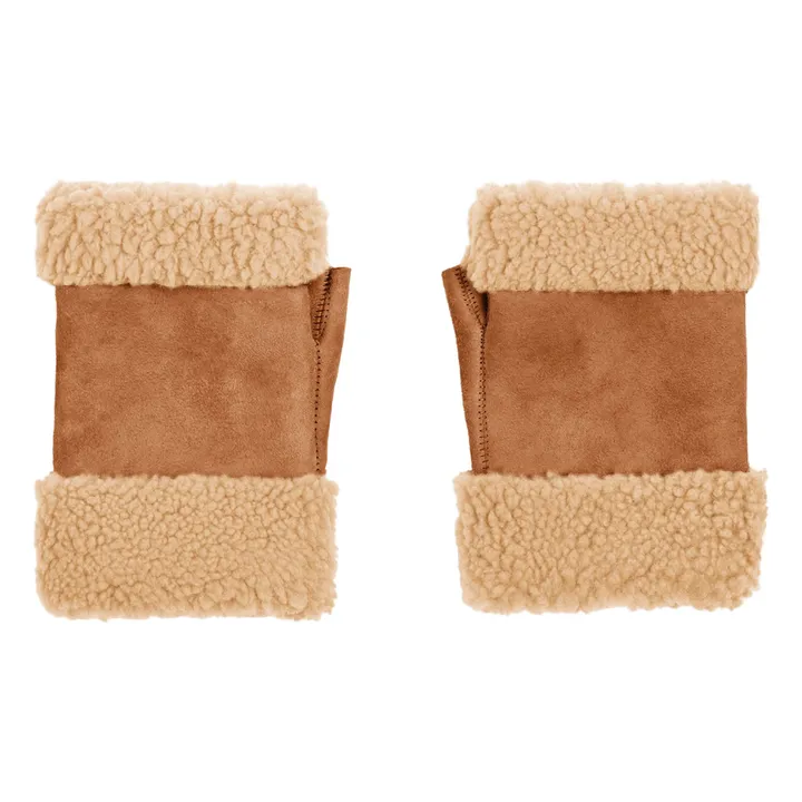 Mitaines Peau Lainée Mérinos | Beige- Image produit n°0